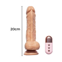 Vibrador Realista Con Rotación y Control 20cm, We Love