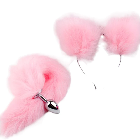 PLUG COLA ZORRO OREJAS TALLA M